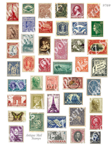 Antique Mail - Stamps - 9769